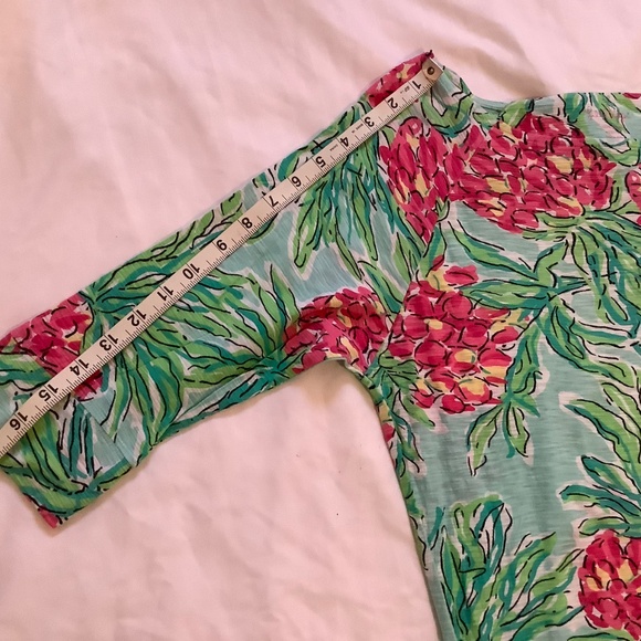 Lilly Pulitzer Coverup, Size Medium, Colors Red, Yellow and Green - Picture 3 of 6